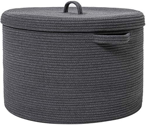 Canasta de Almacenamiento Extra Grande de 20" -Gris Oscuro
