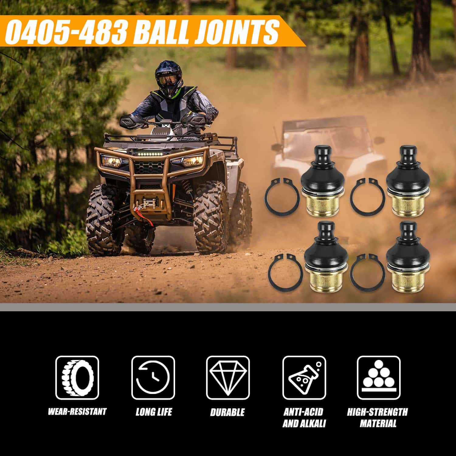 RANSOTO 0405-483 Conjunto de Rótulas Superior e Inferior - Imagen 3