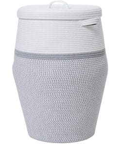 Cesto de almacenamiento extra grande de 26" x 20" con tapa,