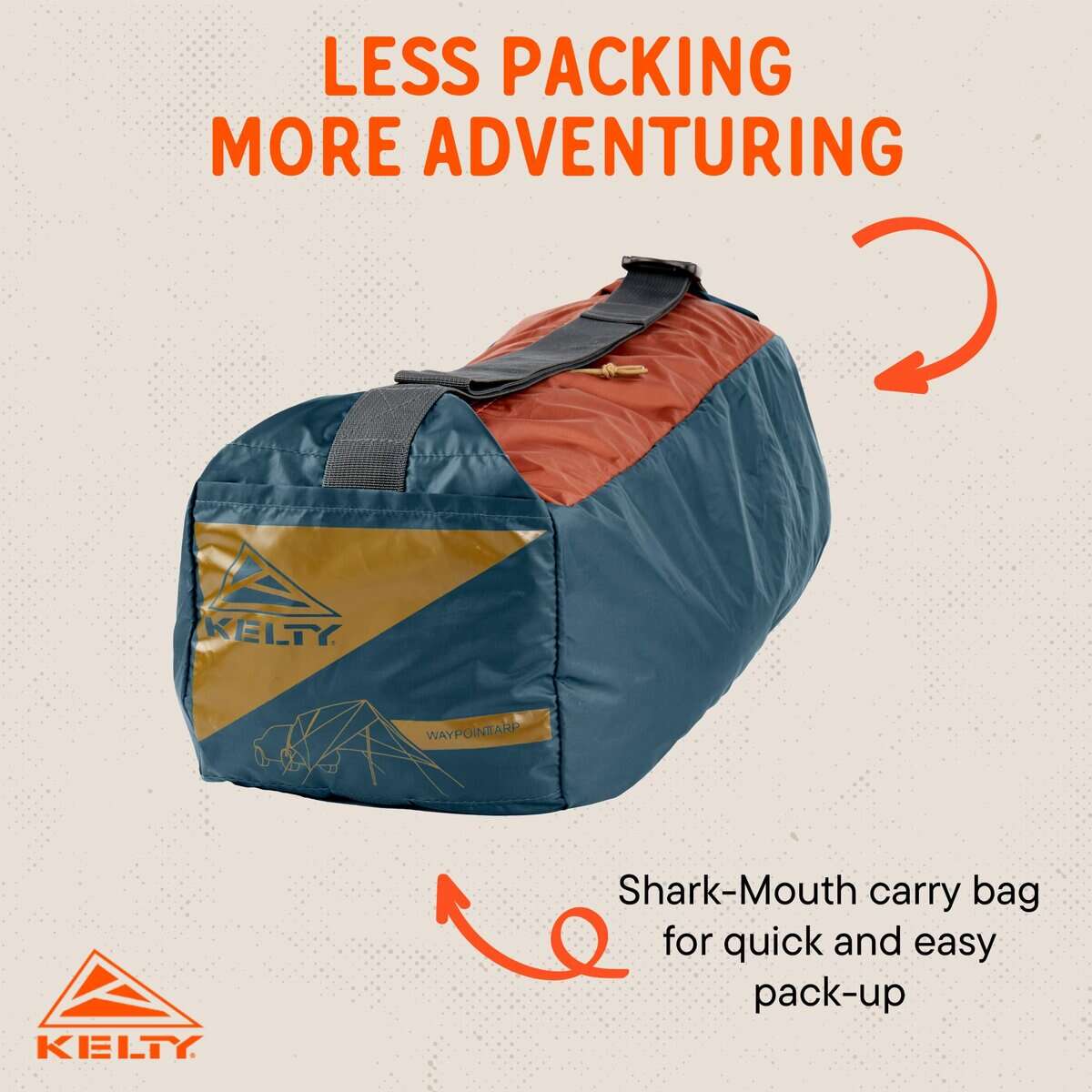 Toldo Kelty Waypoint, Reflejando Estanque/Jengibre, Sistema - Imagen 8