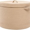 Cesta de almacenamiento extra grande de 20" x -Beige complet