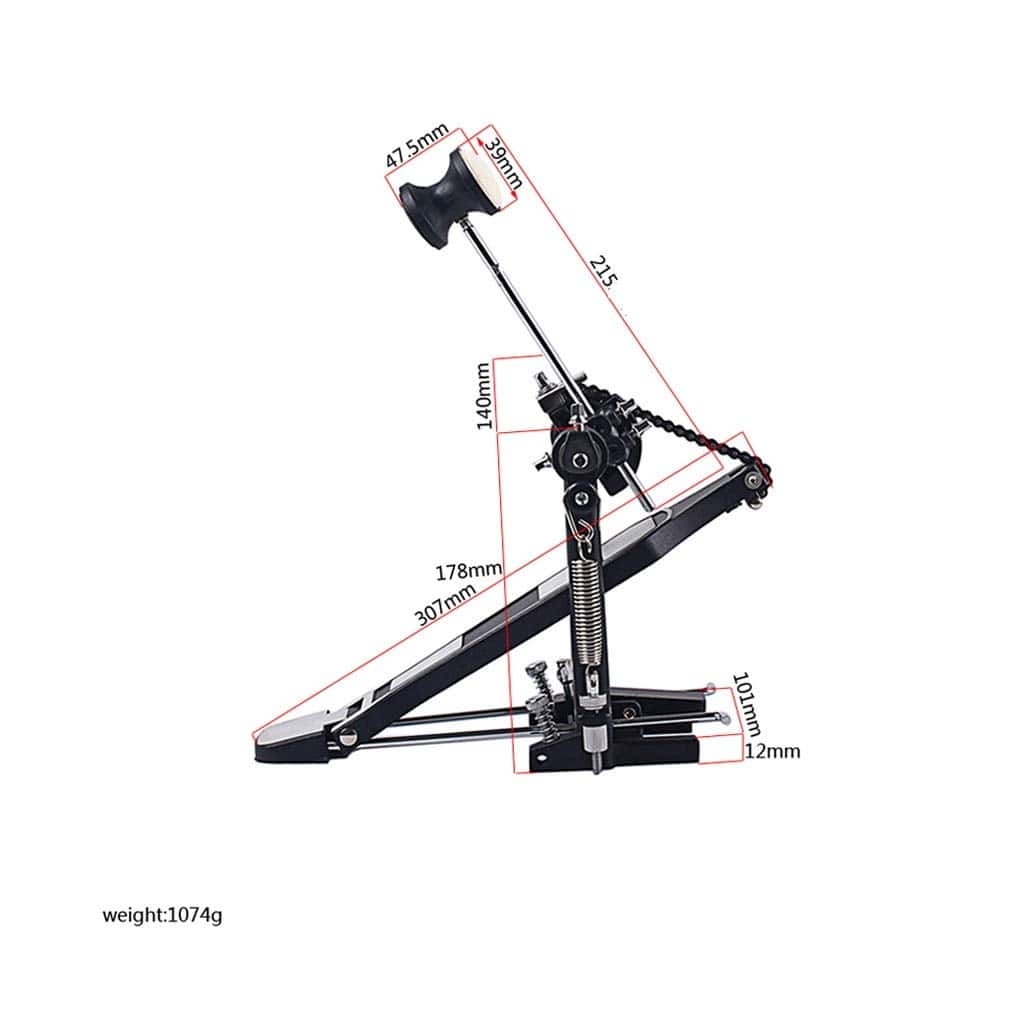 Alnicov 1Pc Martillo de Pedal de Tambor - Para Pedales de - Imagen 3