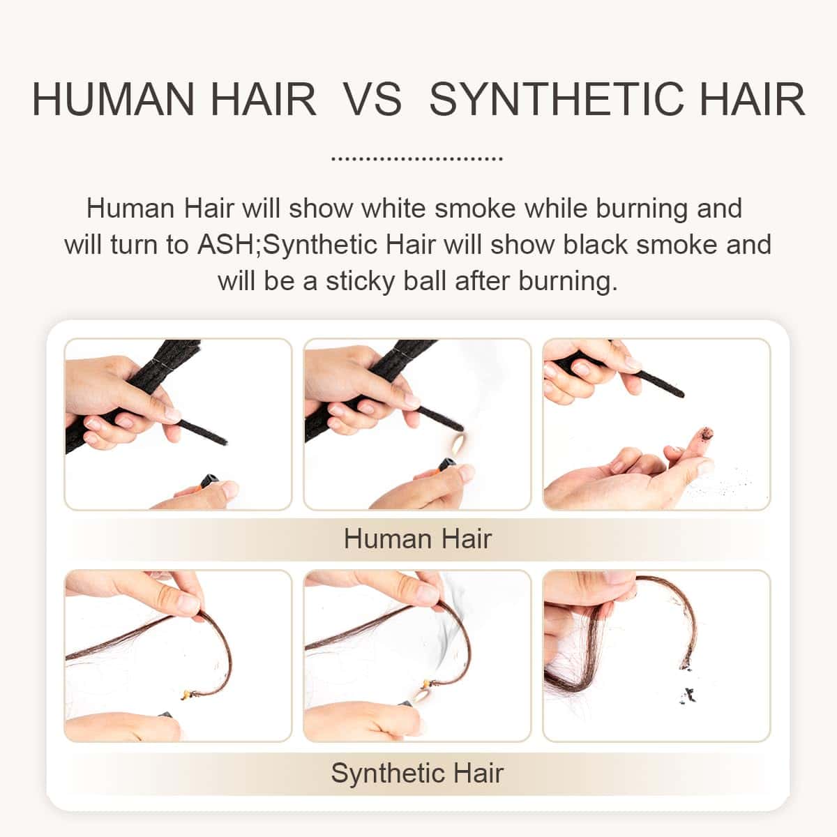 Extensiones de Dreadlocks de Pelo Humano Real de 0.2cm y - Imagen 8