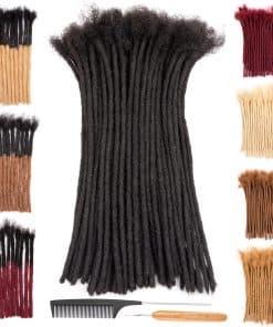 Extensiones de Rastas de Cabello Humano Real de -Negro (1B)