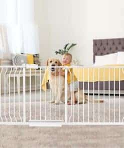 HOOOEN Puerta de Seguridad para Bebés Extra Ancha y Extra