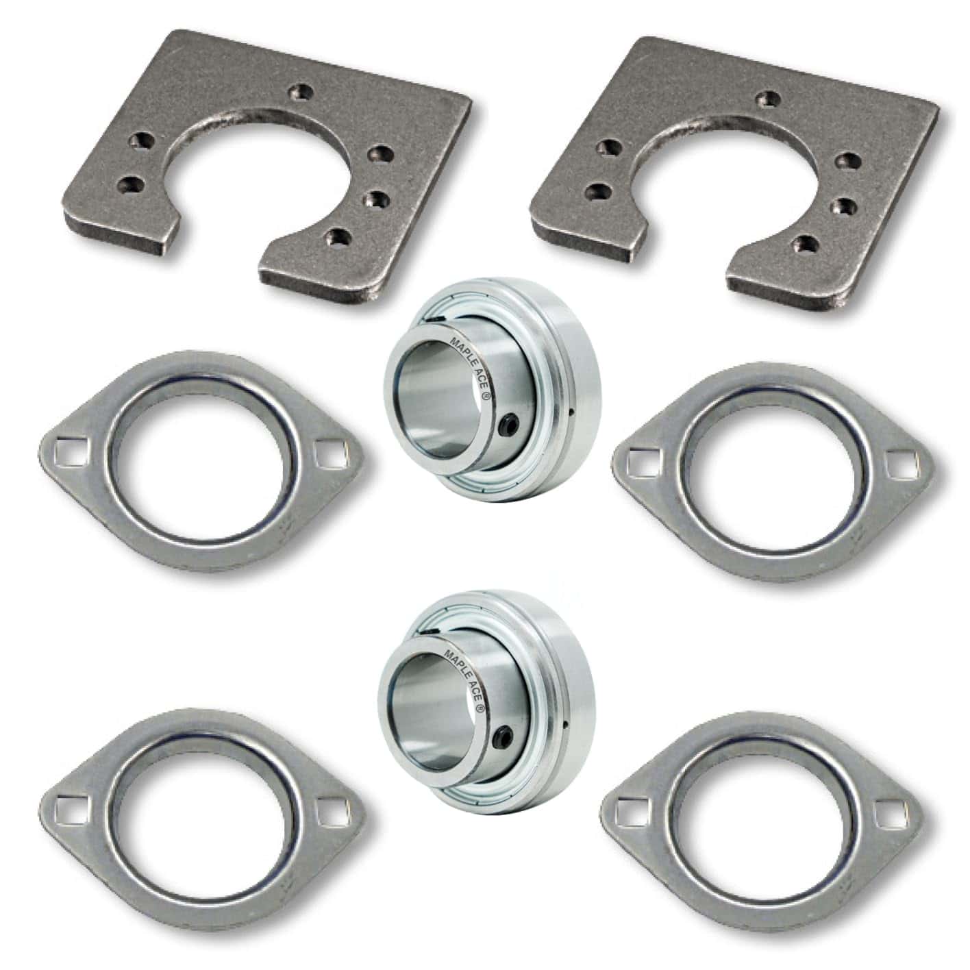 Kit de Rodamiento de 1" para Mini Chopper Go Kart - Brida