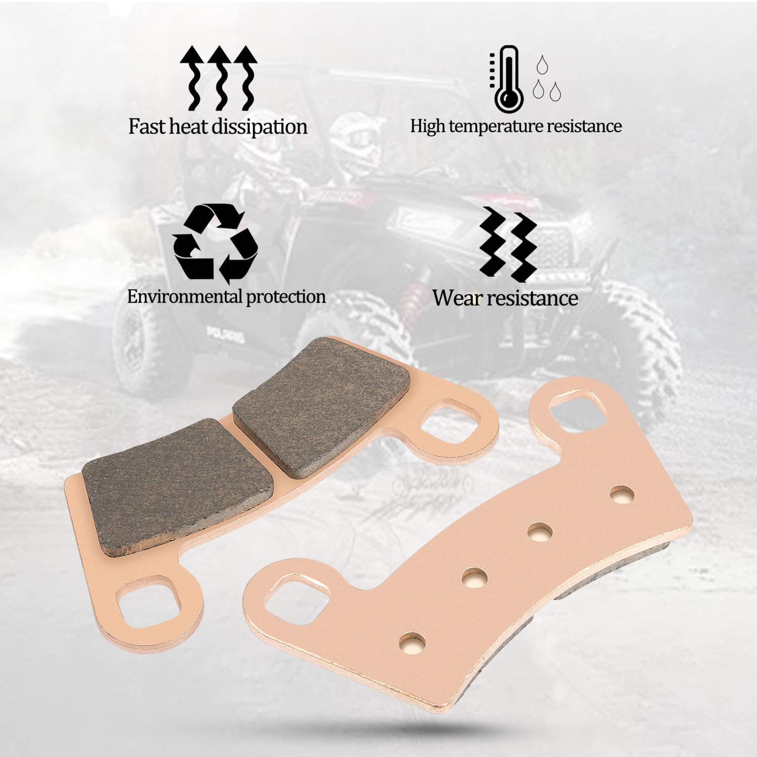 Pastillas de Freno Compatibles con Polaris RZR 900 RZR S - Imagen 4