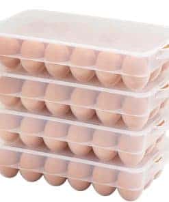 Porta huevos cubierto Eslite, almacenamiento de -Clear
