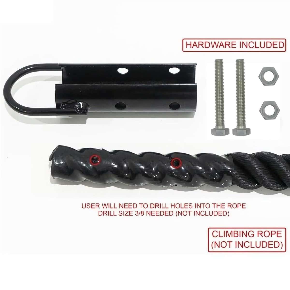 Abrazadera de Cuerda de Escalada Forellfit 1.5", Juego de 2 - Imagen 5