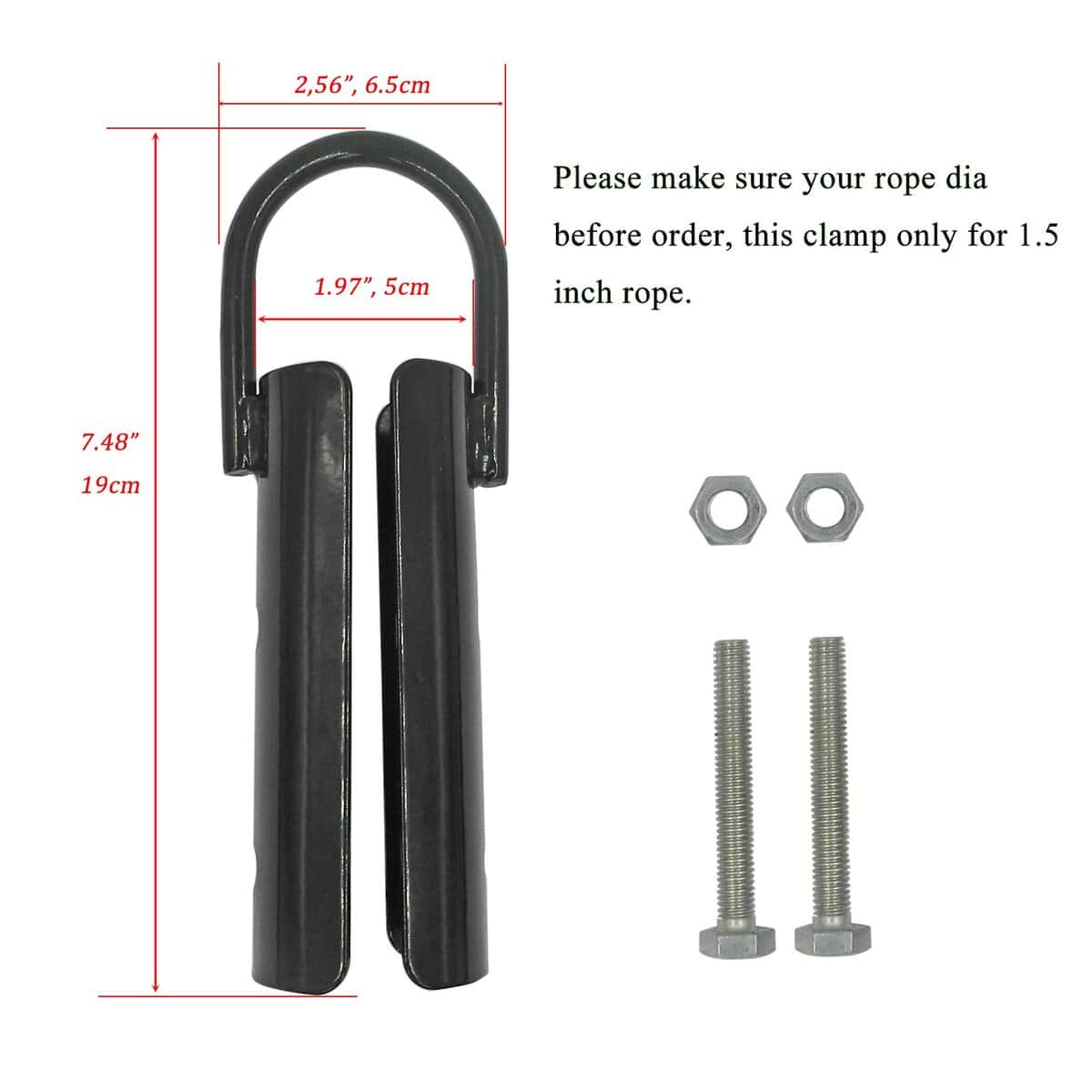 Abrazadera de Cuerda de Escalada Forellfit 1.5", Juego de 2 - Imagen 4