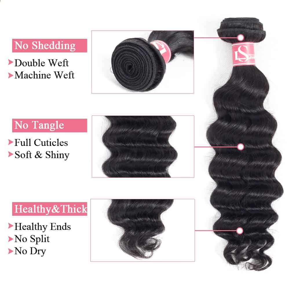 Paquetes de LS HAIR de cabello suelto peruano, 100% cabello - Imagen 3