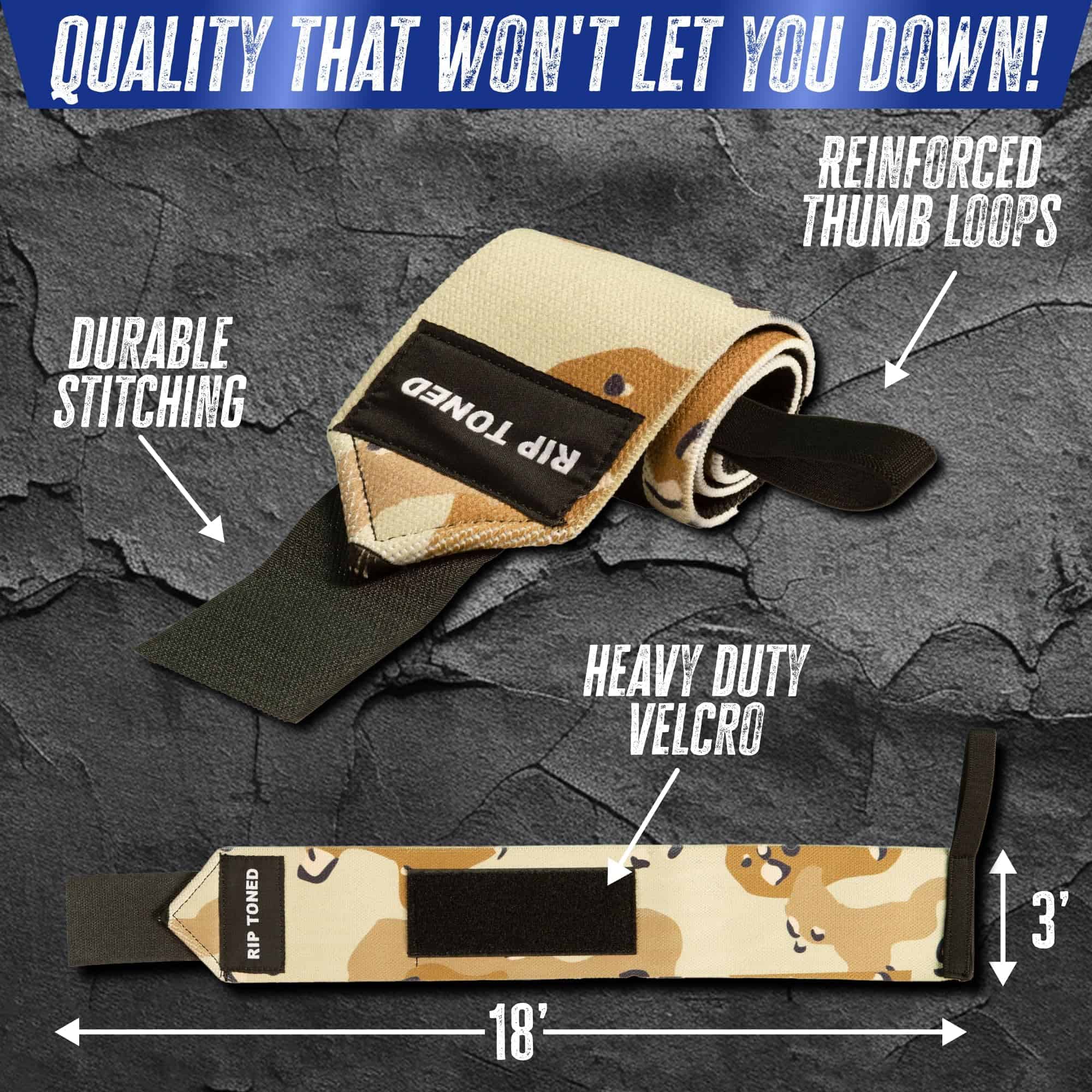 Rip Toned Vendaje de muñeca para levantamiento de pesas - Imagen 6