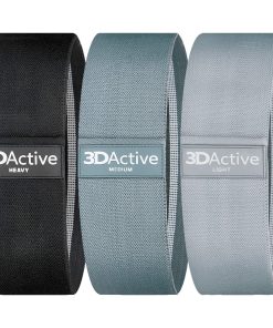 Bandas de resistencia de tela 3DActive -Negro, Gris Oscuro,