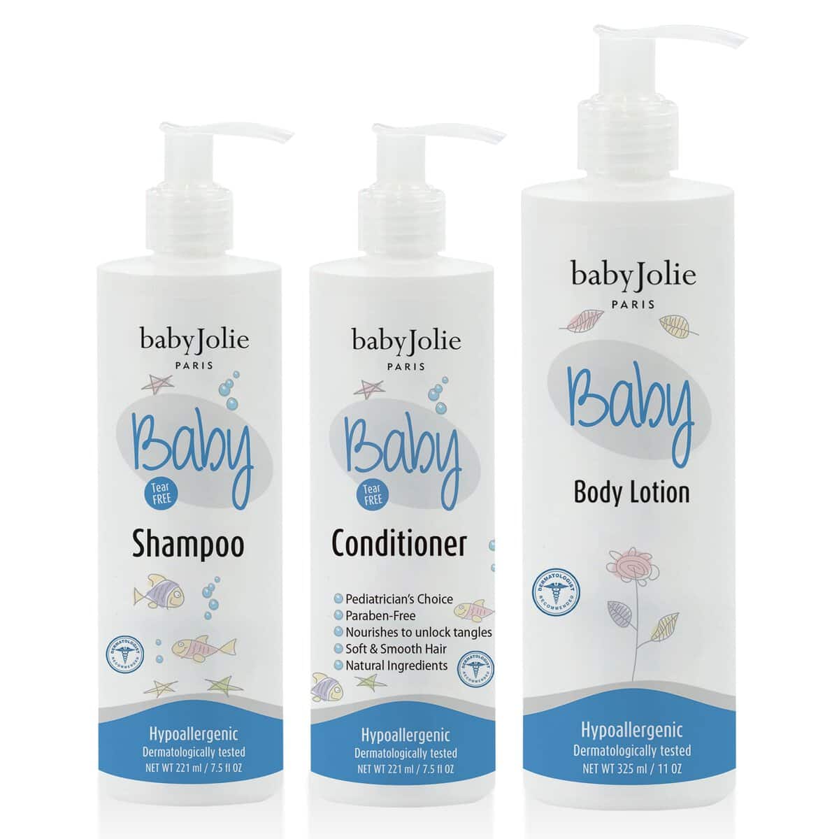 Set de Baño para Bebé Baby Jolie | 1 Shampoo para Bebé