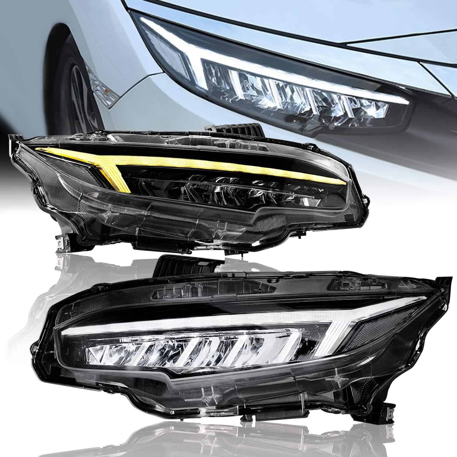 Faros ARCHAIC para Honda Civic de 10ª Generación 2016-2022,