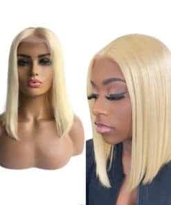 Pelucas de Cabello Humano Rubio 613 para Mujeres Negras de