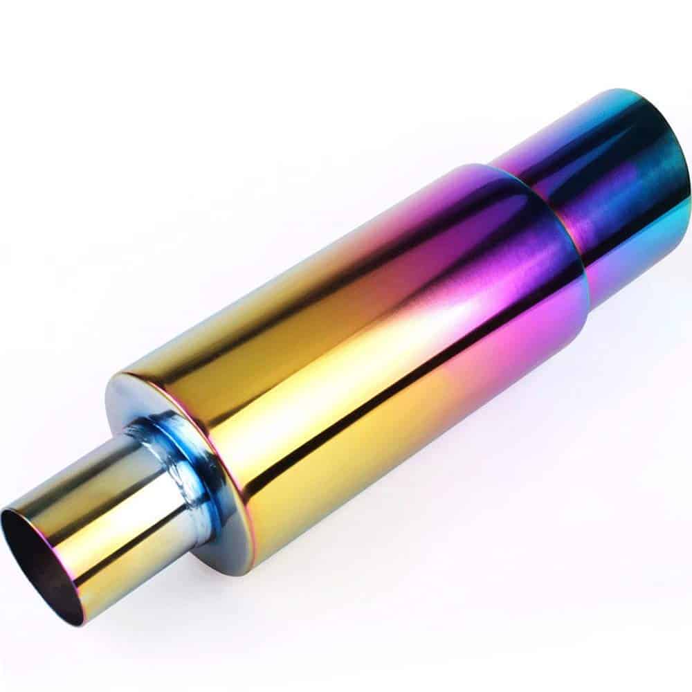 Escape Silenciador Universal de Acero Inoxidable con Punta