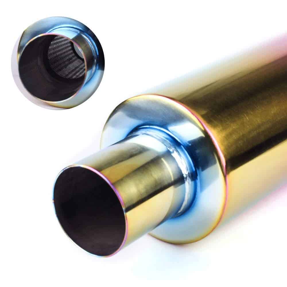 Escape Silenciador Universal de Acero Inoxidable con Punta - Imagen 6