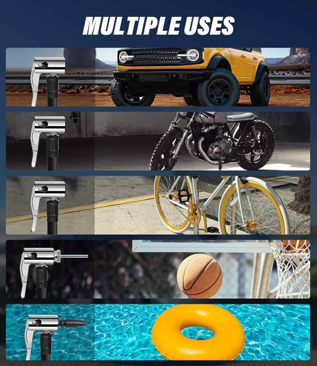 Inflador de neumáticos portátil AVID POWER, -Rojo - Imagen 6