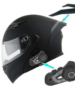 Casco modular integral para motocicleta 1Storm con visera