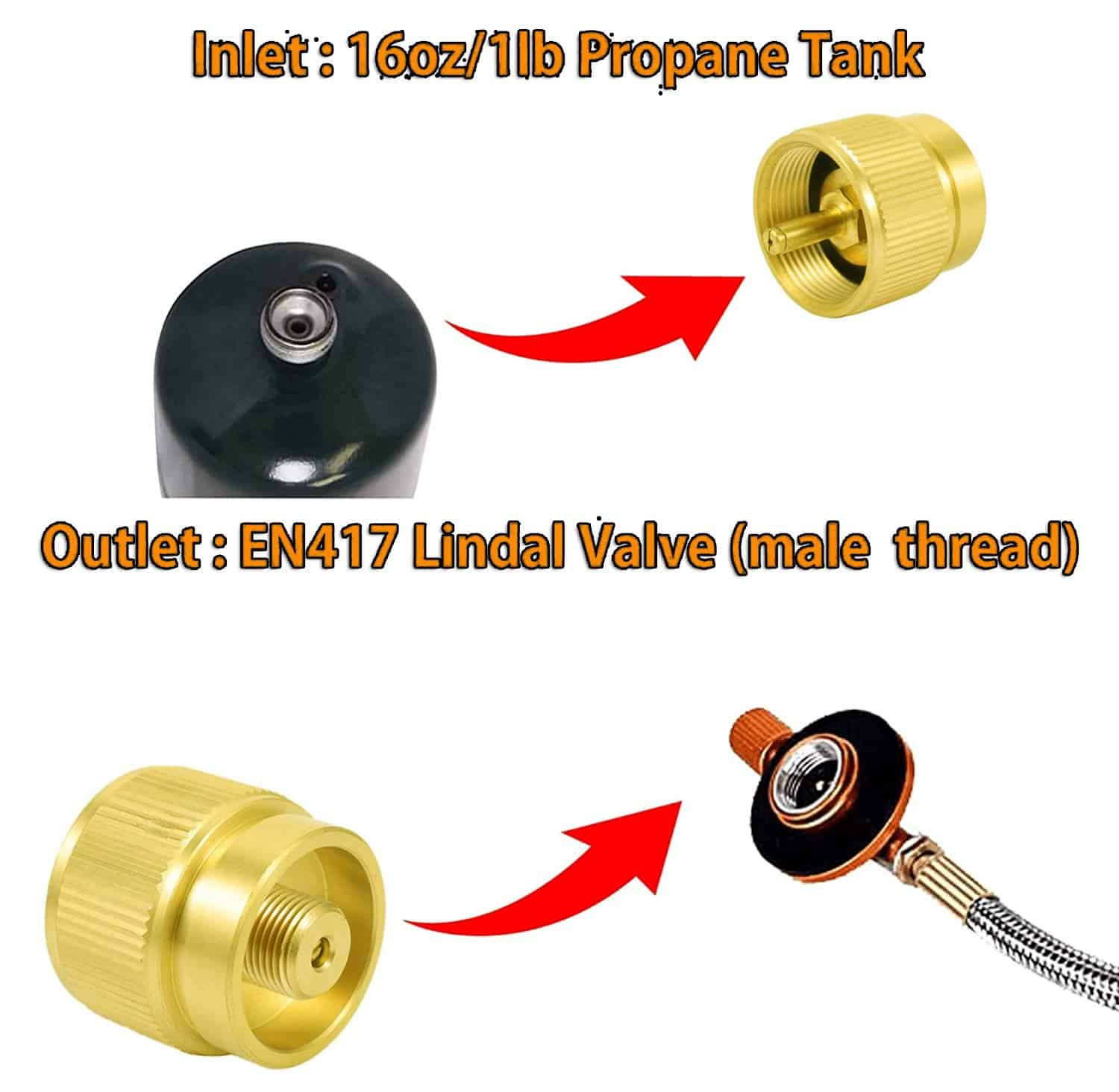 Adaptador de Válvula Reguladora Ajustable para Parrilla - Imagen 5