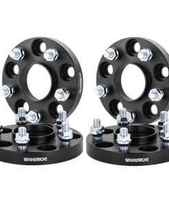 DCVAMOUS 4PC Separadores de Rueda Hubcentric Negro 5x4.5