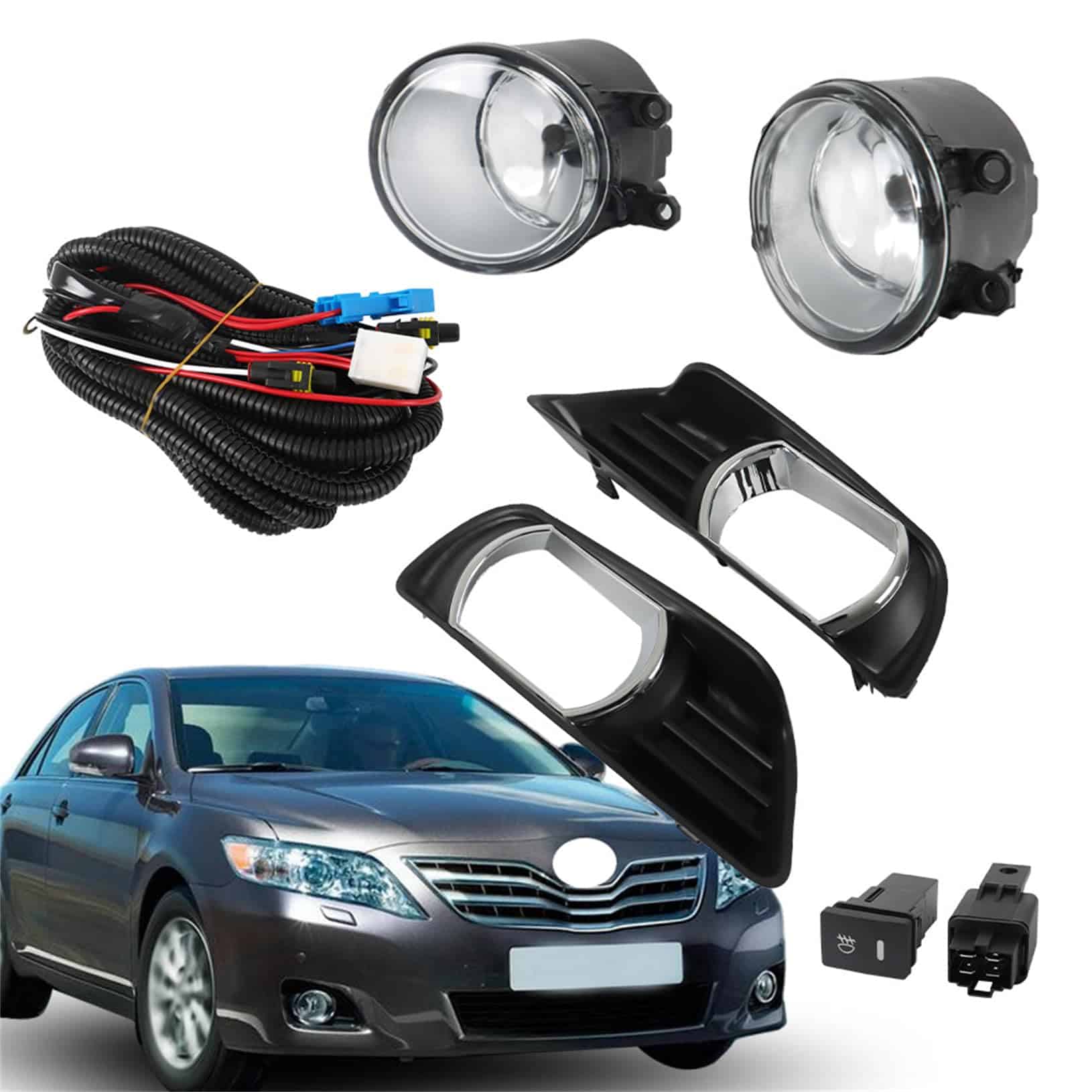 LABLT Luces Antiniebla Transparentes con Kit de Interruptor