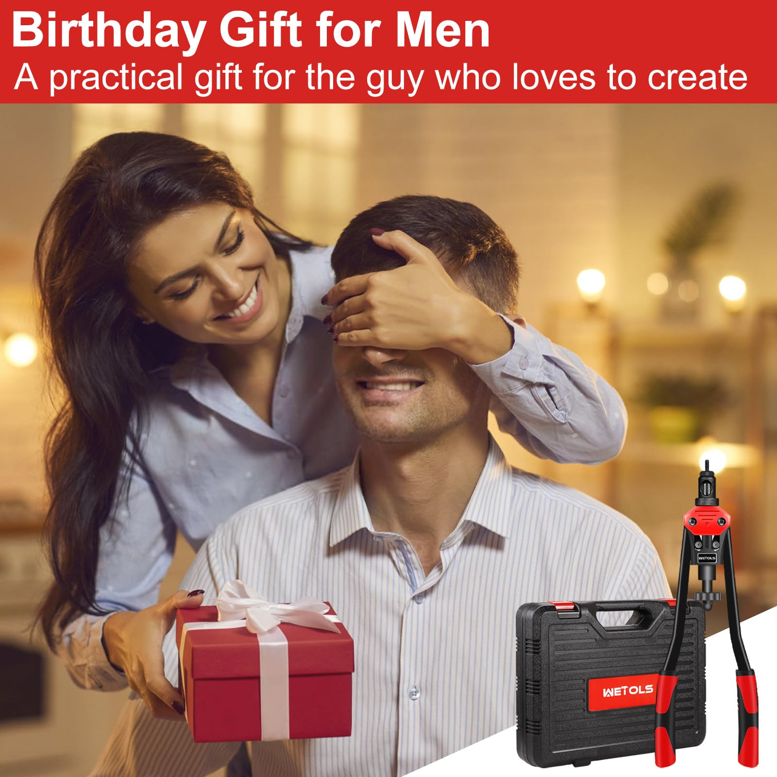 Herramienta de tuercas remachables de 16" WETOLS, Kit - Imagen 6