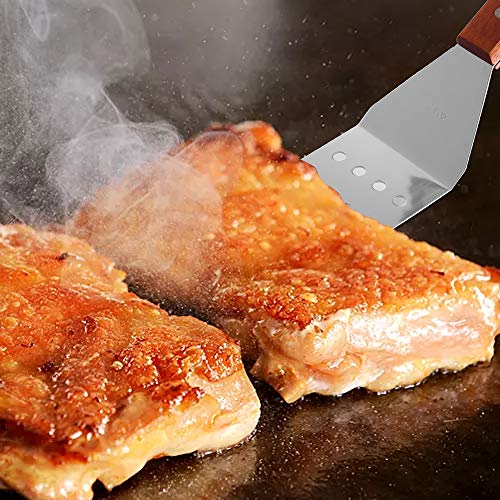 Volteador de Acero Inoxidable Resistente para Sartenes, - Imagen 8