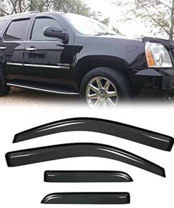 Puermto Sunproof Waterproof Side Window Wind Deflector,
