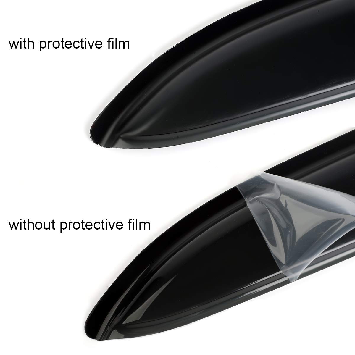 Kucaruce Sun Rain Guards Window Visors Wind Vent Deflector, - Imagen 6