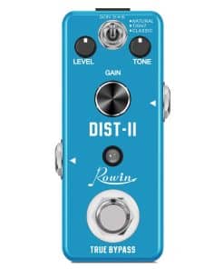 Pedal de Efecto de Distorsión de Guitarra Rowin Mini Analog