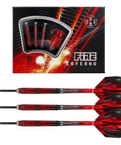 Dardos de Punta de Acero Harrows Fire Inferno de Tungsteno