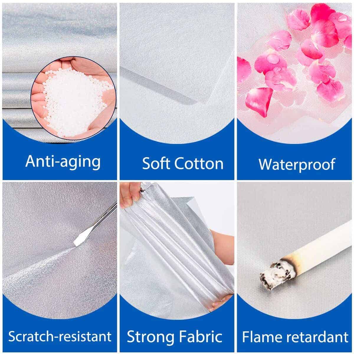 Cubierta de camión impermeable todo clima KouKou, 6 capas - Imagen 5