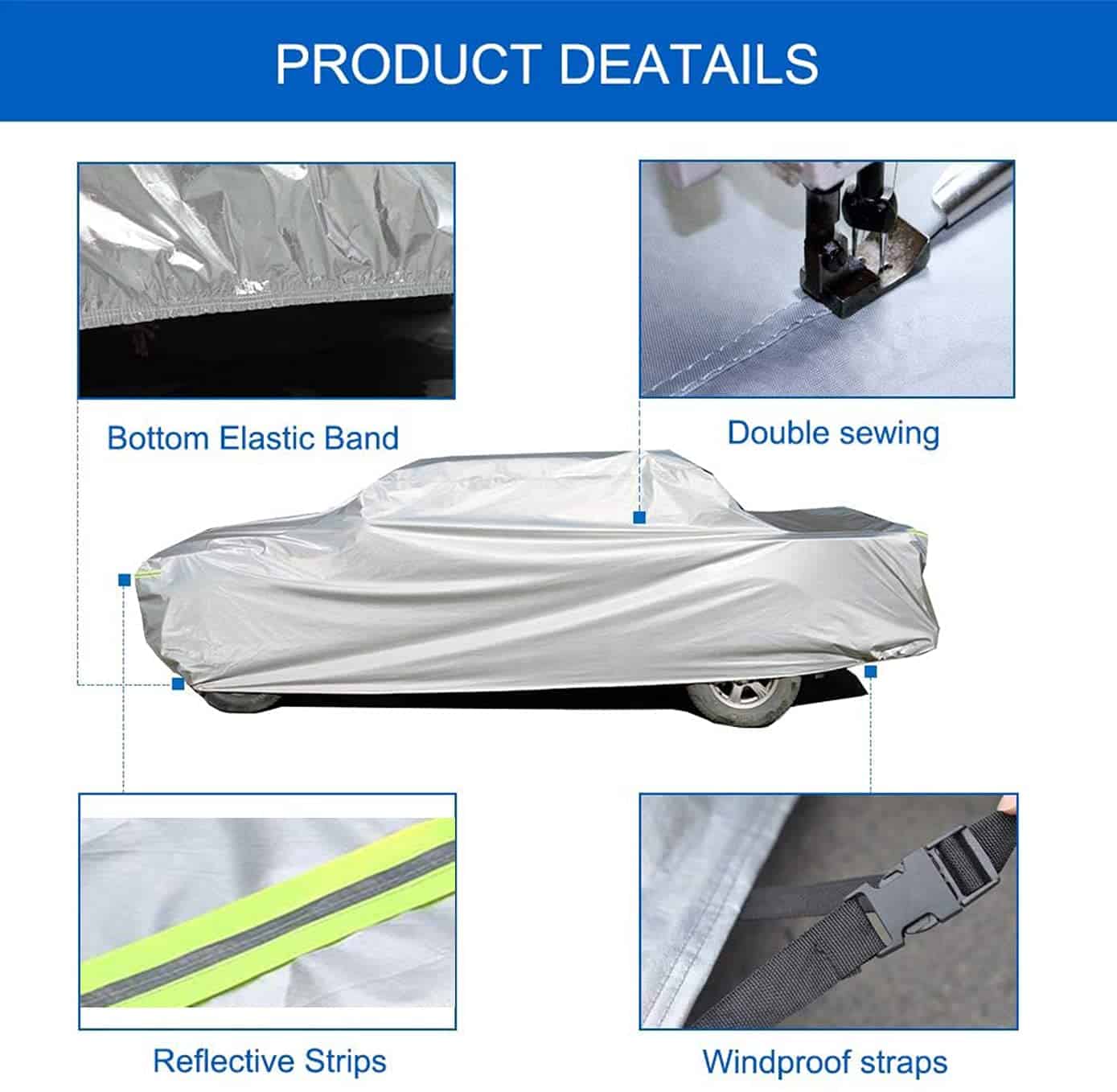 Cubierta de camión impermeable todo clima KouKou, 6 capas - Imagen 6