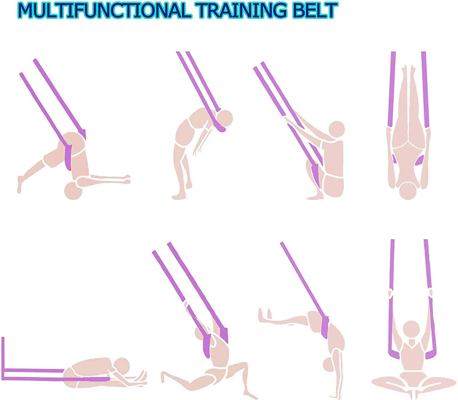 Correa de estiramiento de yoga para -Azul - Imagen 9