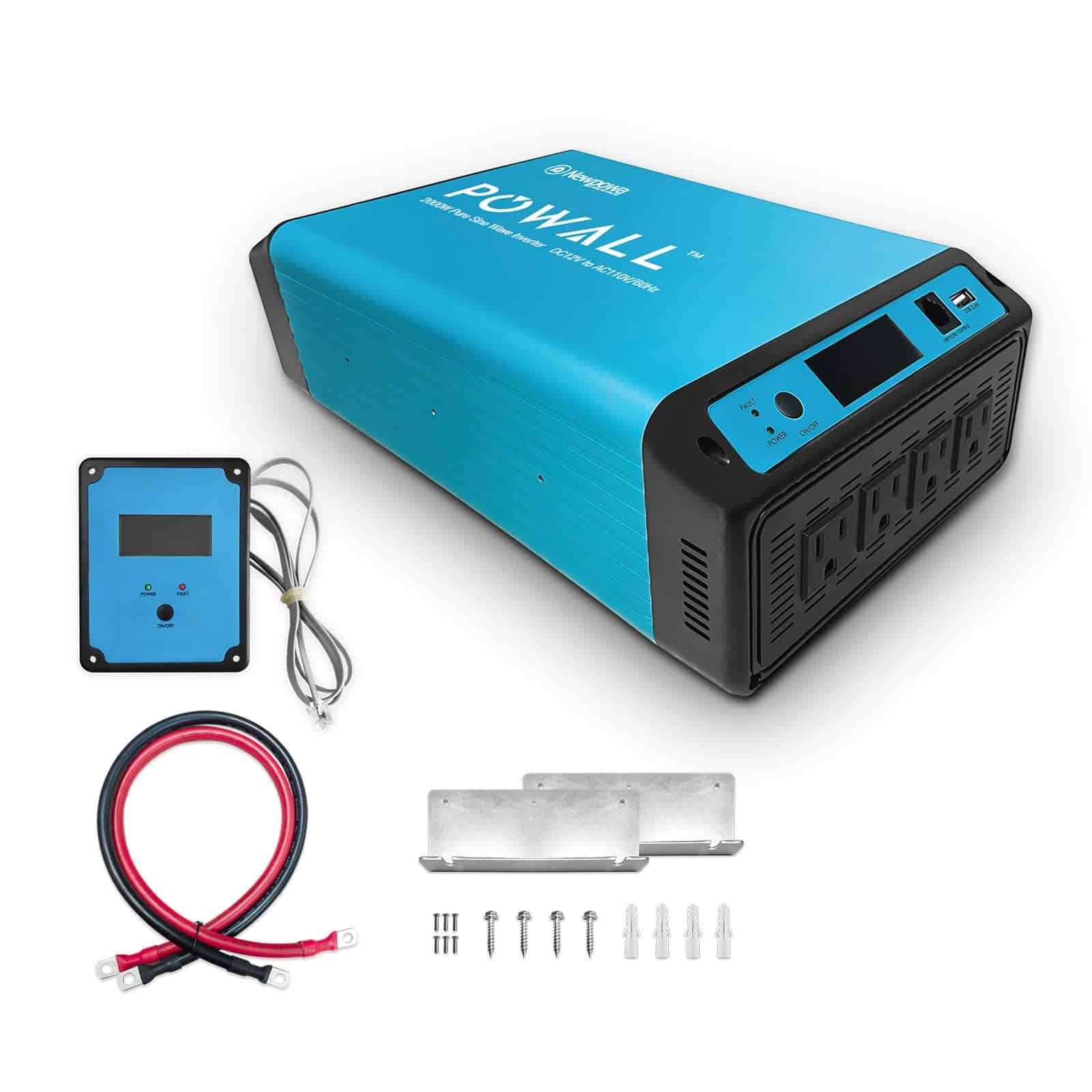 Convertidor de Corriente Newpowa 2000W DC 12V a AC 110V