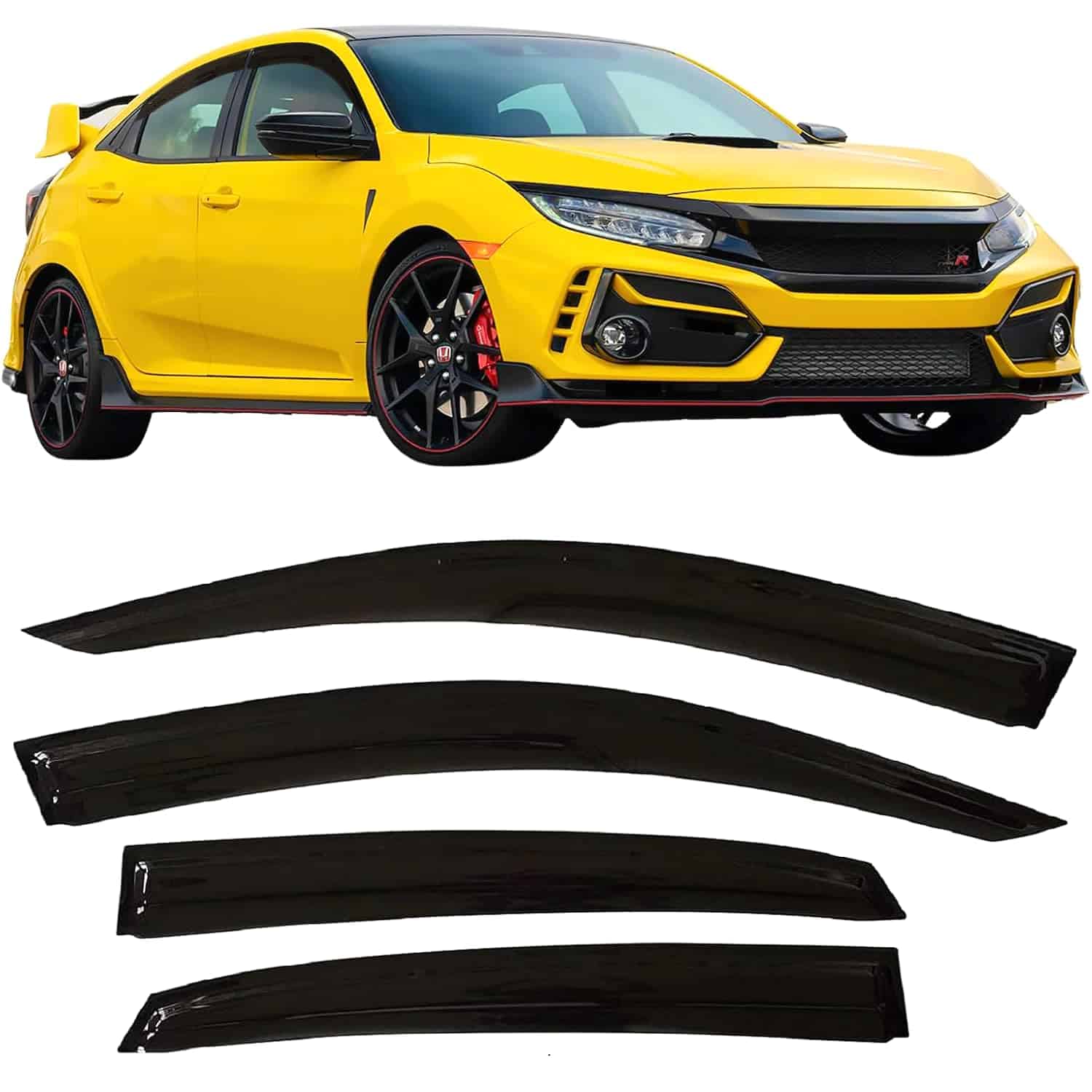 Deflectores de Ventana Lateral Visor para Lluvia para Honda