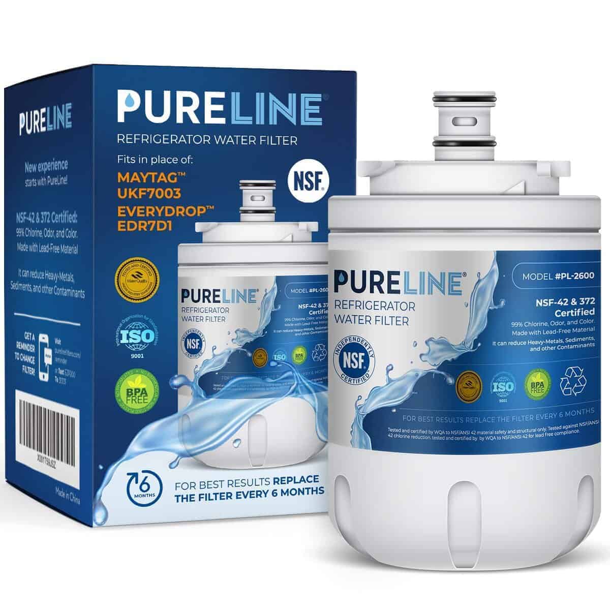 Filtro de Agua de Refrigerador Pureline UKF7003 de