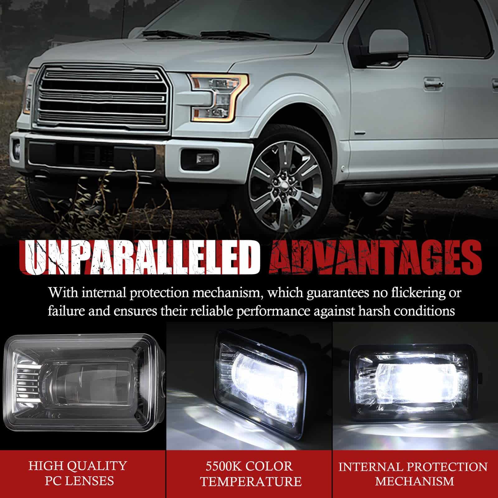 Luces LED BUNKER INDUST para Ford F150 2015 2016 2017 2018 - Imagen 4