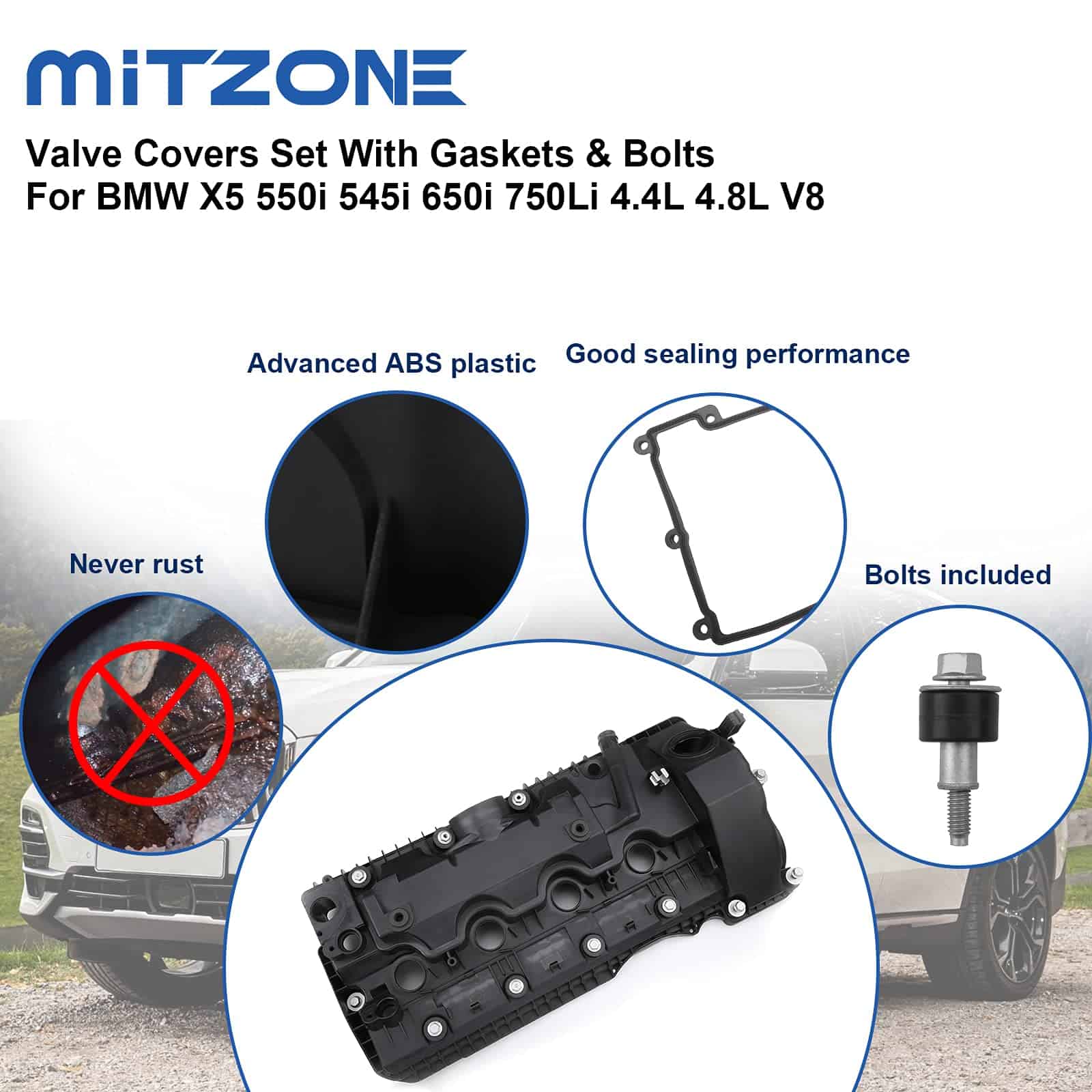 Conjunto de Tapas de Válvulas MITZONE N62 con Juntas y - Imagen 7