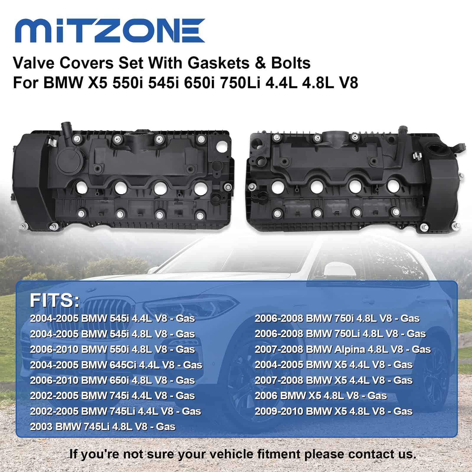 Conjunto de Tapas de Válvulas MITZONE N62 con Juntas y - Imagen 4