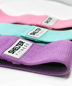 Bandas de Glúteos de Tela Premium Shelter Fitness - Juego