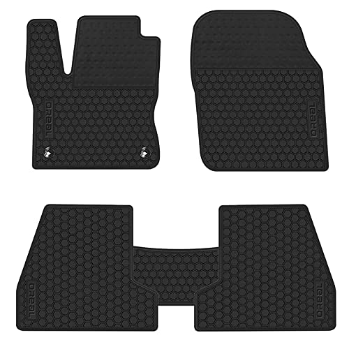 Tapetes para Auto Todo Clima Negros de Goma Pesada para