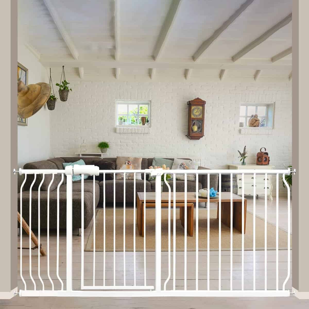 Barreras para bebés Vothco extra anchas de 67-71.5 pulgadas