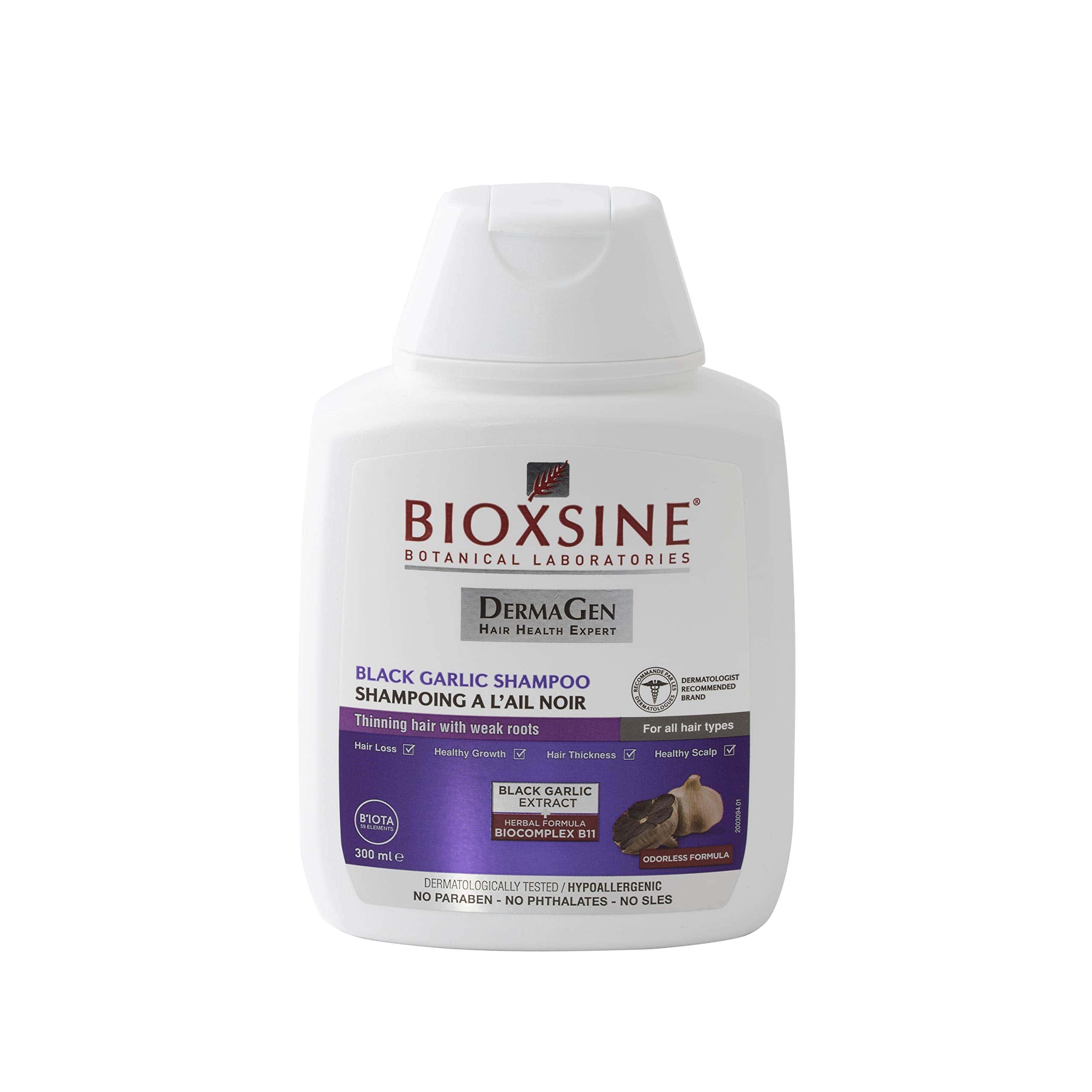 Shampoo Bioxsine Herbal con Ajo Negro para Crecimiento y - Imagen 4