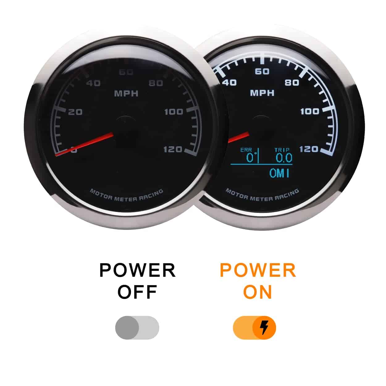 MOTOR METER RACING W Pro 85mm 3-3/8" 4 en 1 Multi-Función - Imagen 3