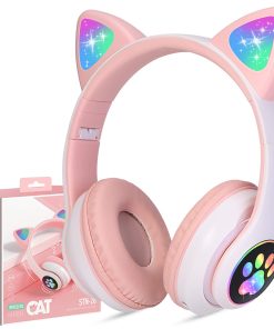 Audífonos inalámbricos para niños con luces LED en forma de