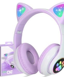 Audífonos inalámbricos para niños TCJJ - Orejas de gato con