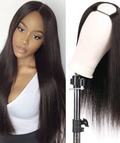 Peluca U Part de Pelo Humano para Mujeres, 100% Cabello